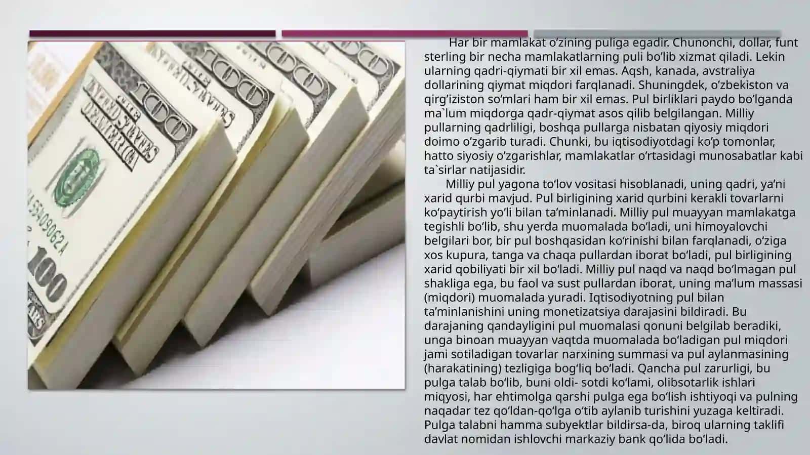 O'zbekiston iqtisodiyoti va milliy valyuta 4