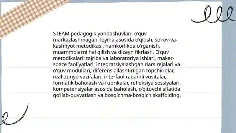 STEAM integratsiyalashgan ta'lim tizimi 4