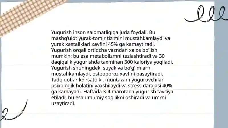 Yugurish va uning turlari 4
