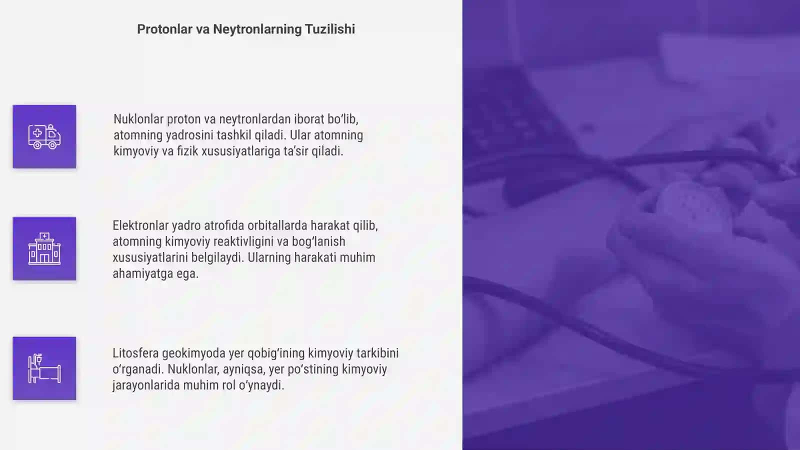 Nuklonlar (proton, neytron) 4