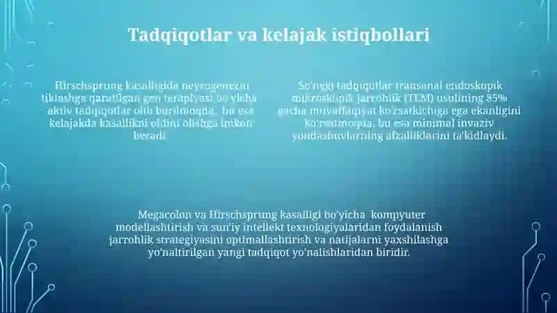 Megacolon va Hirshprung kasalligida jarrohlik operatsiyalari 4