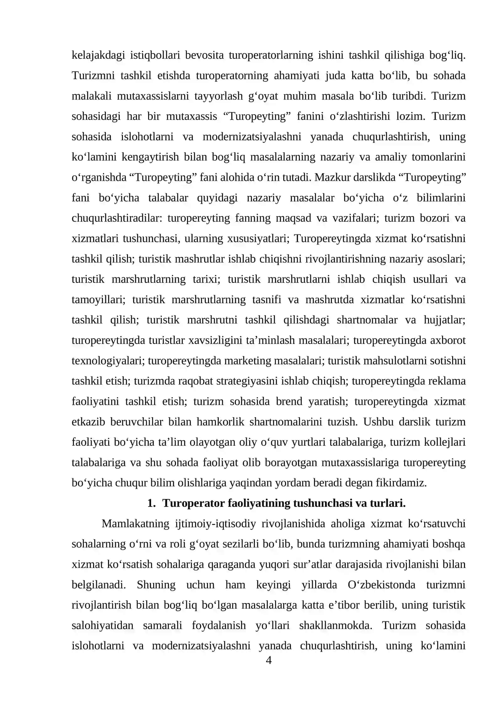 Turoperatorning asosiy funkstiyalari 4
