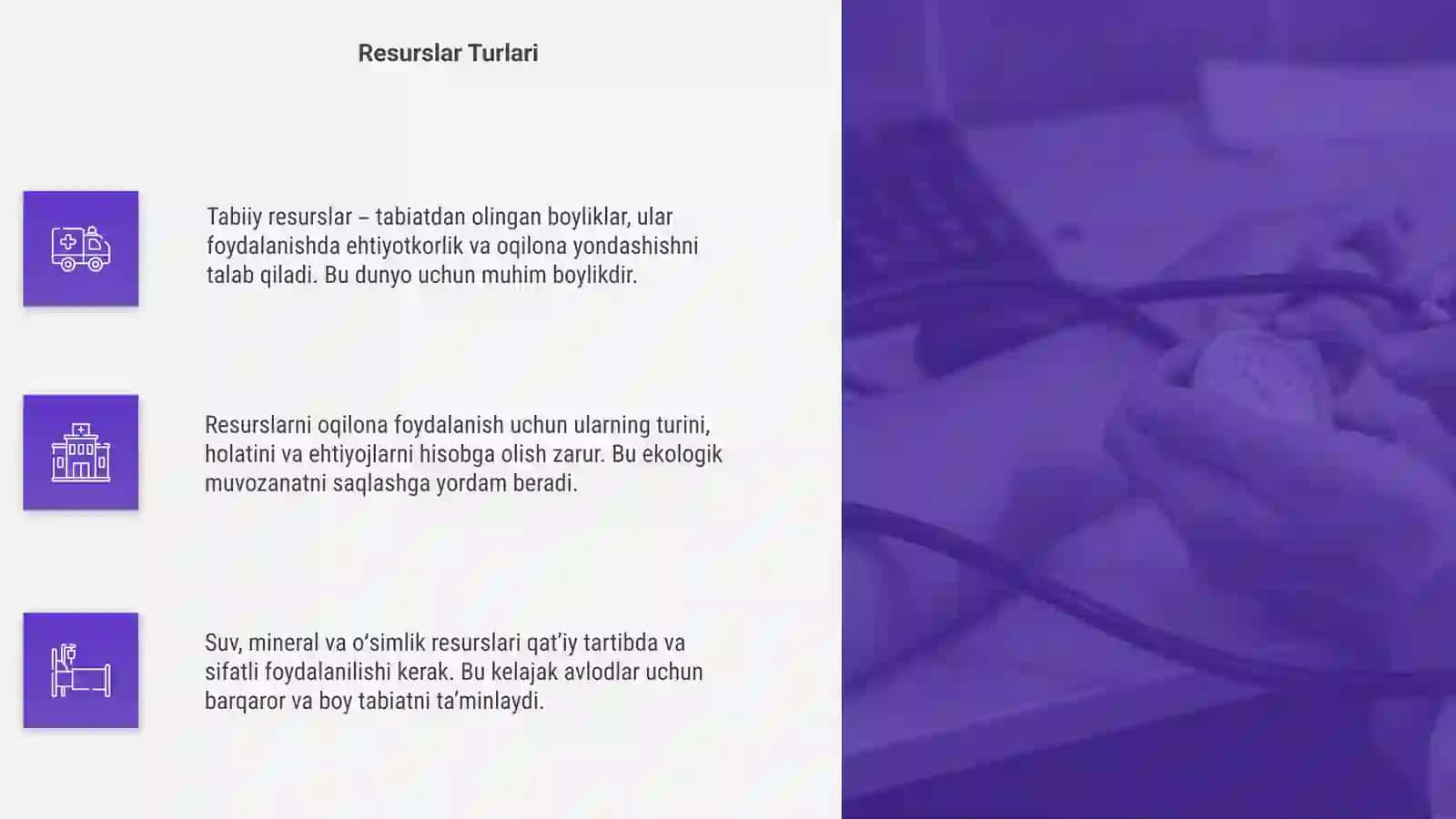 Tabiiy Resurslar va ulardan Oqilona foydalanish 4