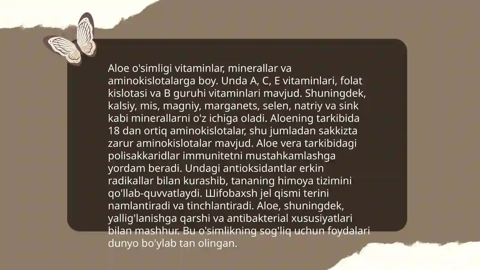 Aloe choyi tarkibi haqida 4