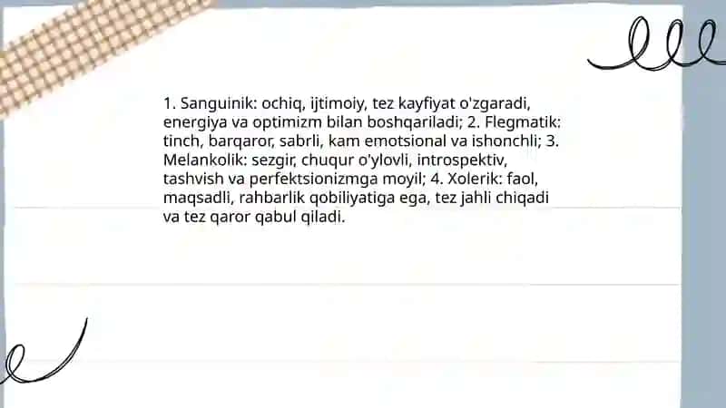 Temperament 4