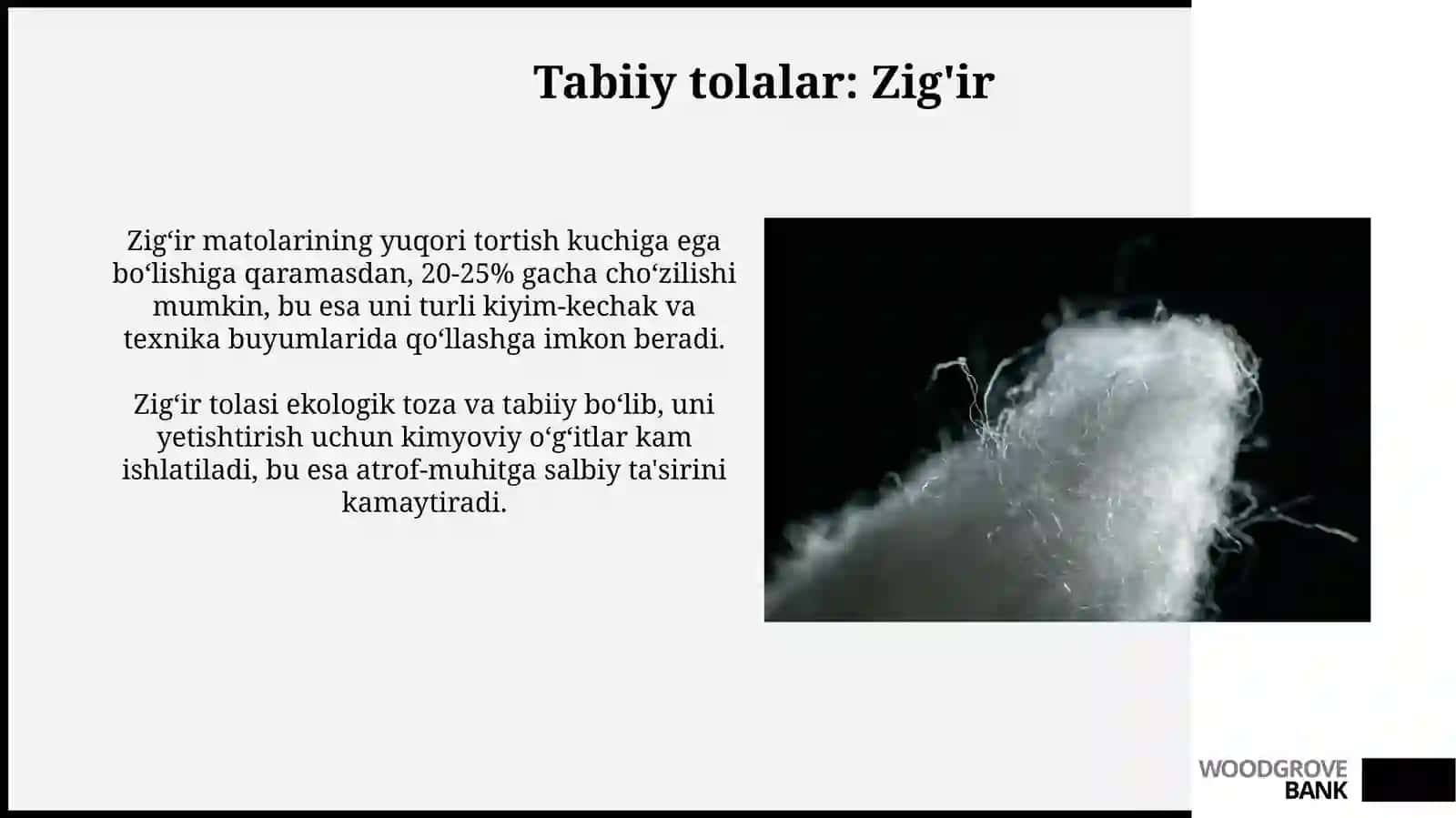 Tabiiy va Kimyoviy Tolalar Haqida Umumiy Ma'lumot 4