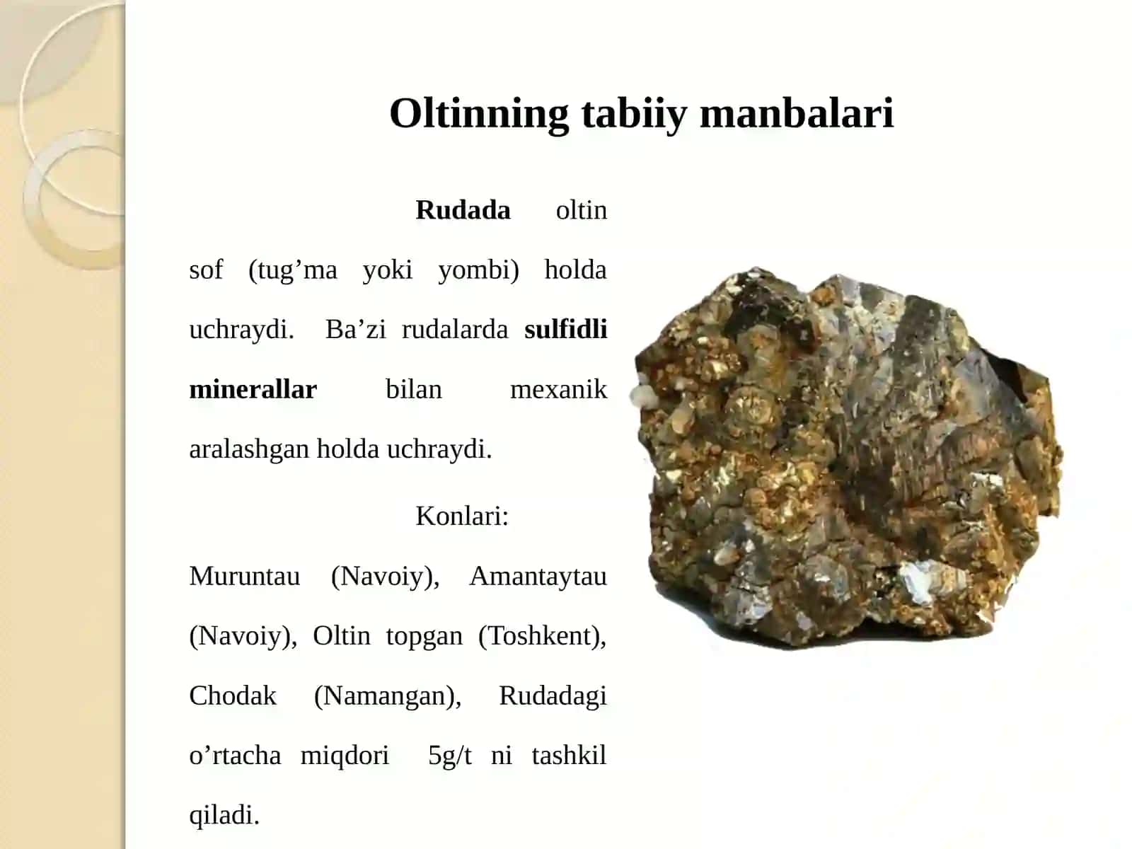 Sulfidli rudalar tarkibining boyitish jarayoniga ta’siri 4