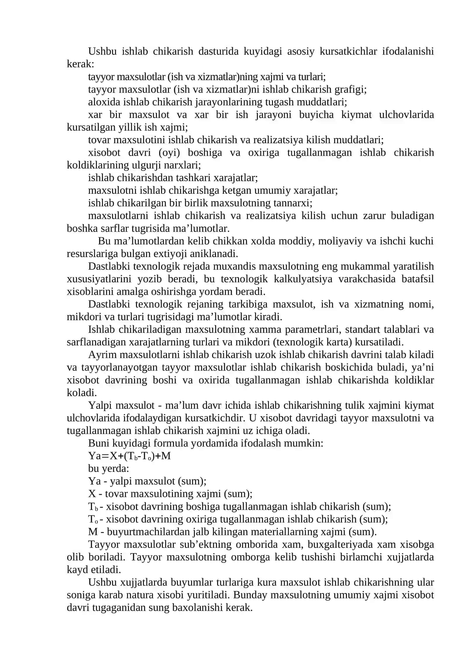 Tayyor mahsulotlar va ularning sotilishini hisobga olish 4