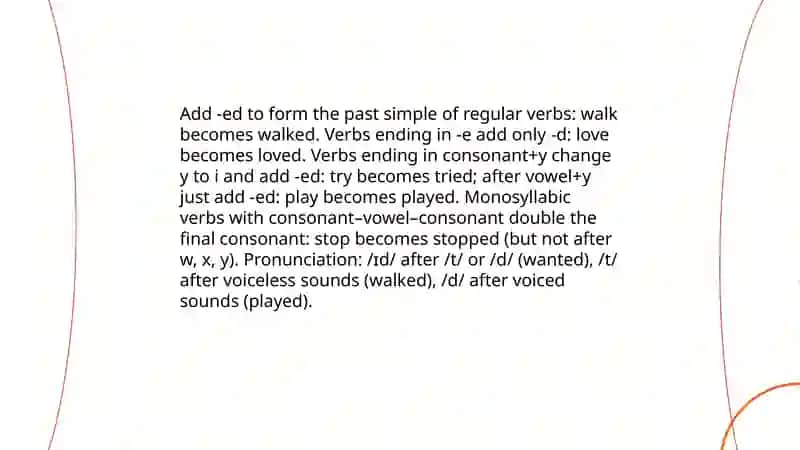 Past Simple 4