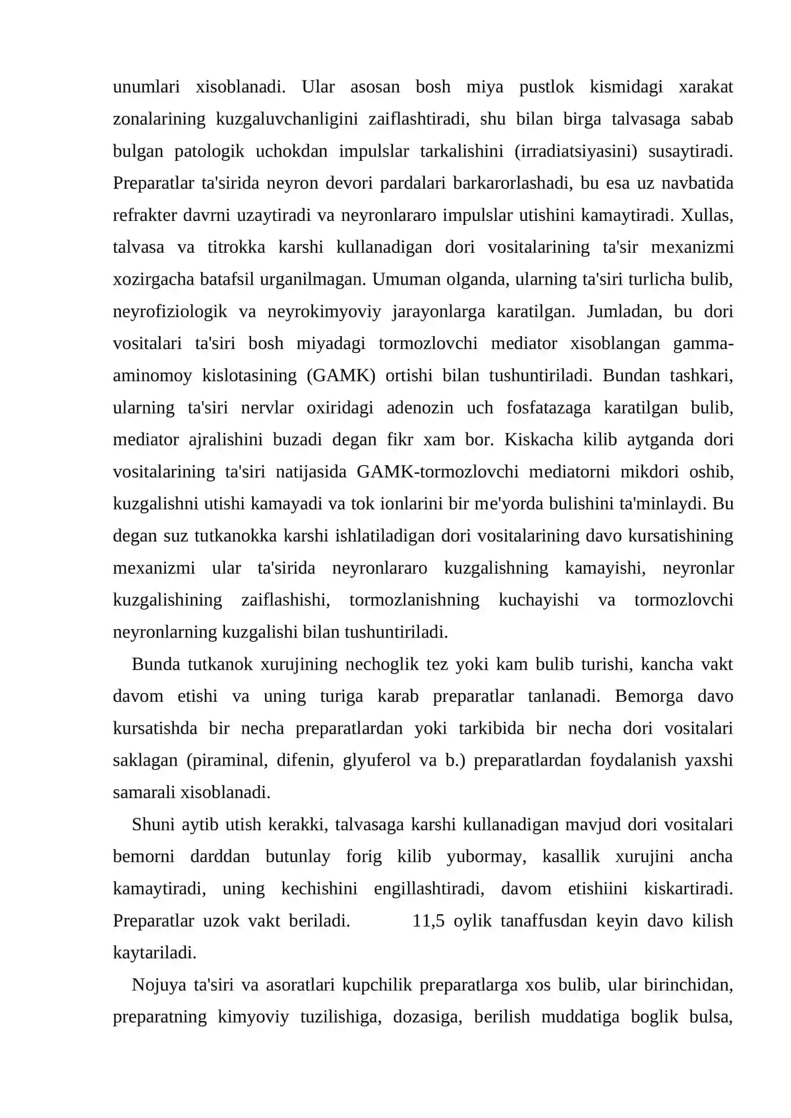 Talvasaga qarshi moddalar farmakologiyasi 4