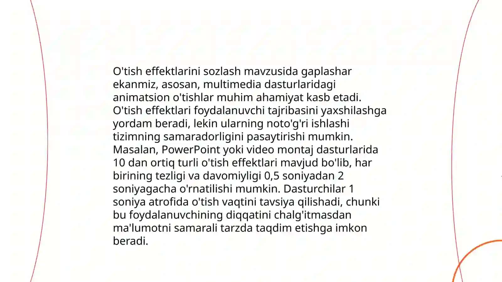 PowerPoint-da animatsion lavhalar yaratish 4