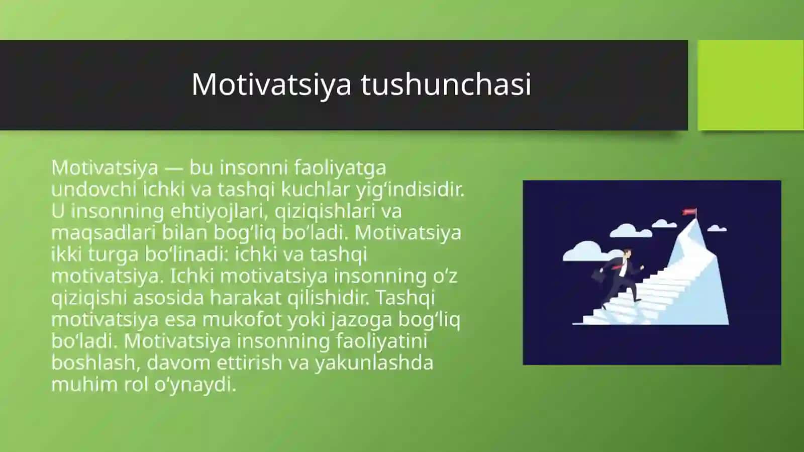 Faoliyat va motivatsiya 4