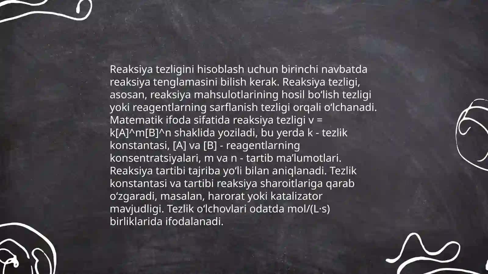 Kimyodan masalalar ishlash usullari 4