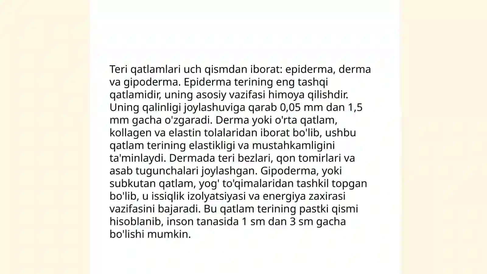 Teri va uning gistalogiyasi 4