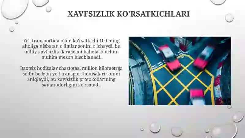 Yo'l transporti asosiy ko'rsatkichlari 4