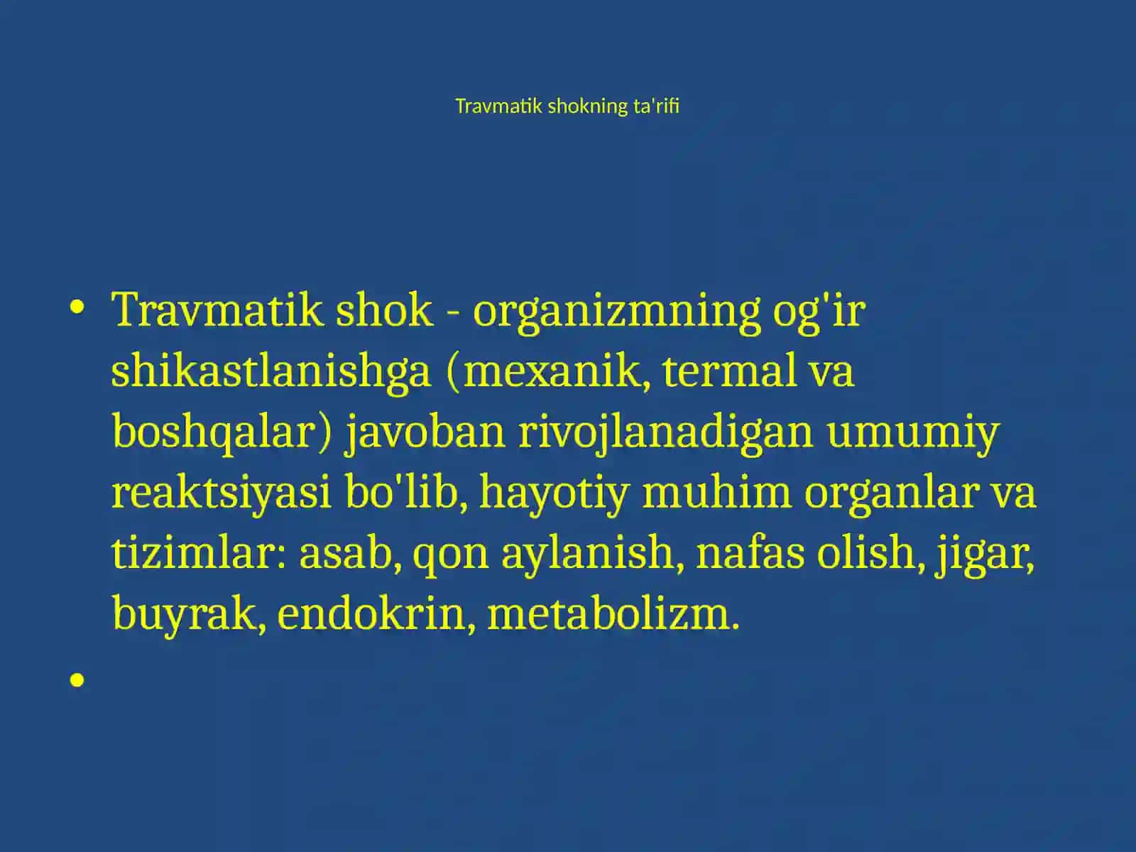 Travmatik shokning nazariyalari 4