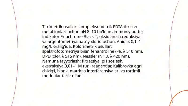 Ion bog’lanishli birikmalarni aniqlash 4