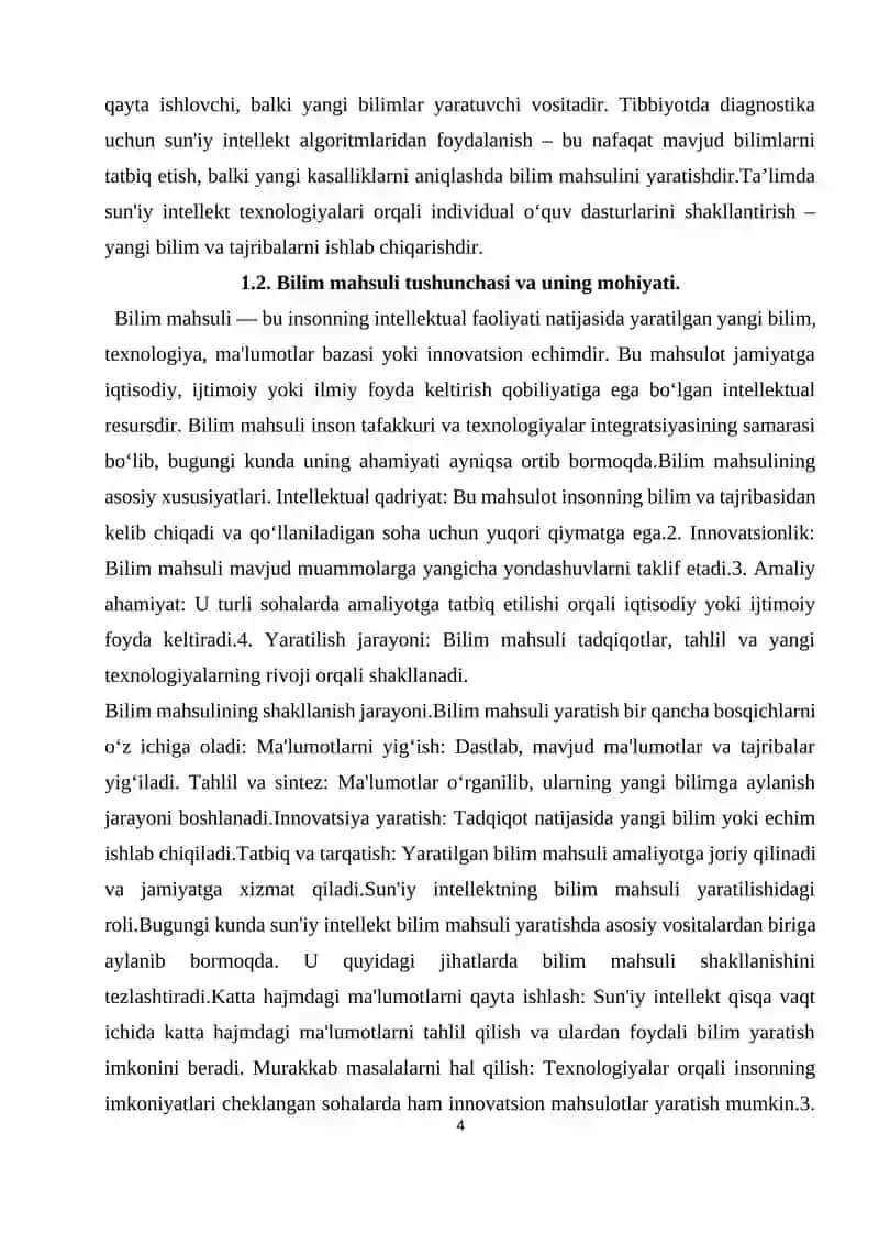 SUN'IY INTELLEKT VA BILIM MAHSULI TUSHUNCHASI 4