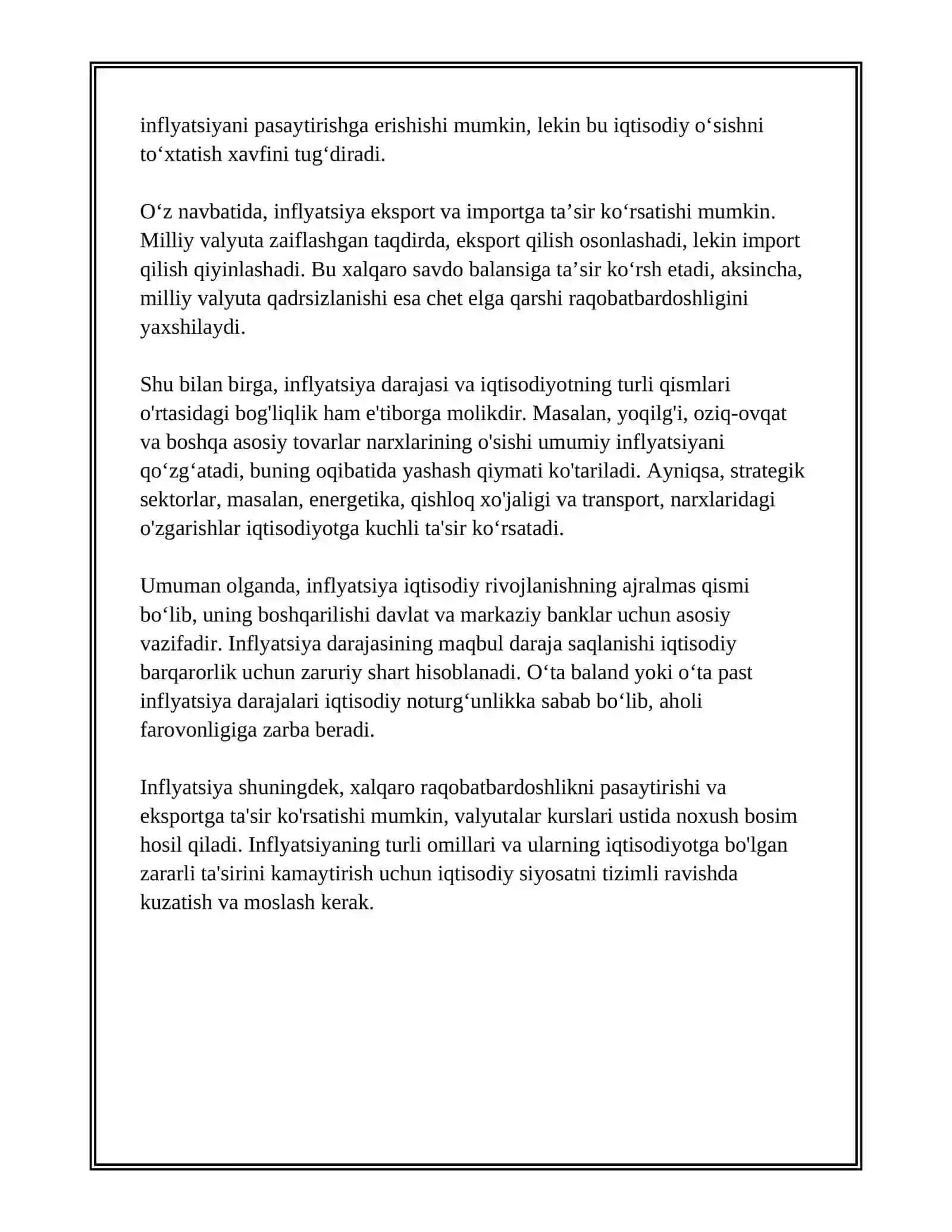 INFLYATSIYA MOXIYATI VA KELIB CHIQISH SABABLARI 4