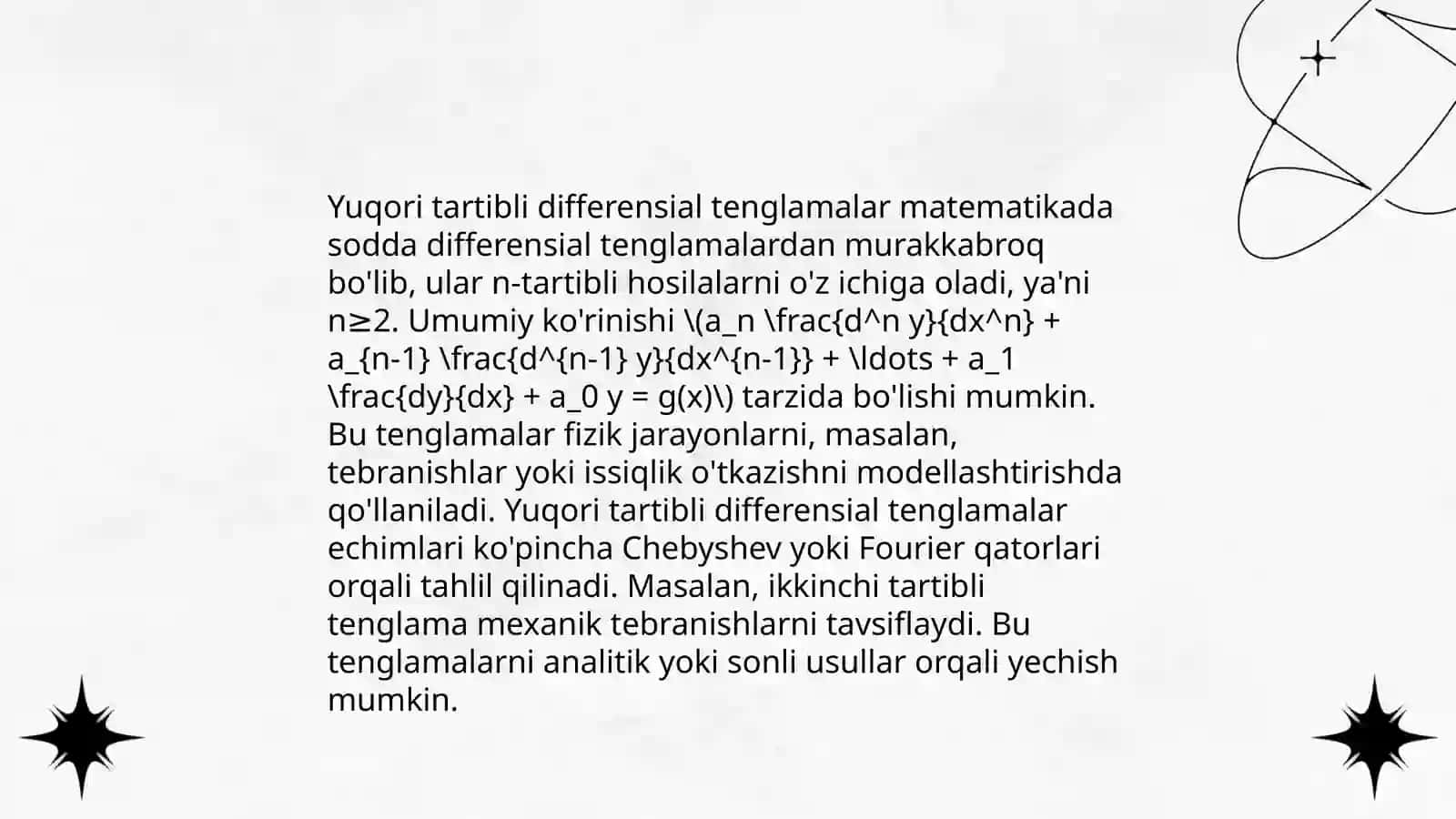 Chiziqli differensial tenglamalar nazariyasi 4