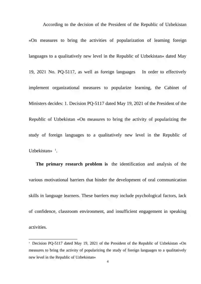 Problems of Motivating in Developing Oral Skills 4