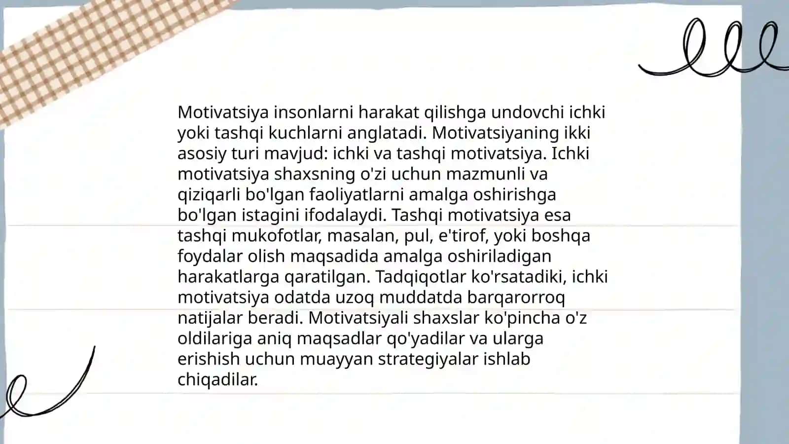 Faoliyat va motivatsiya 4