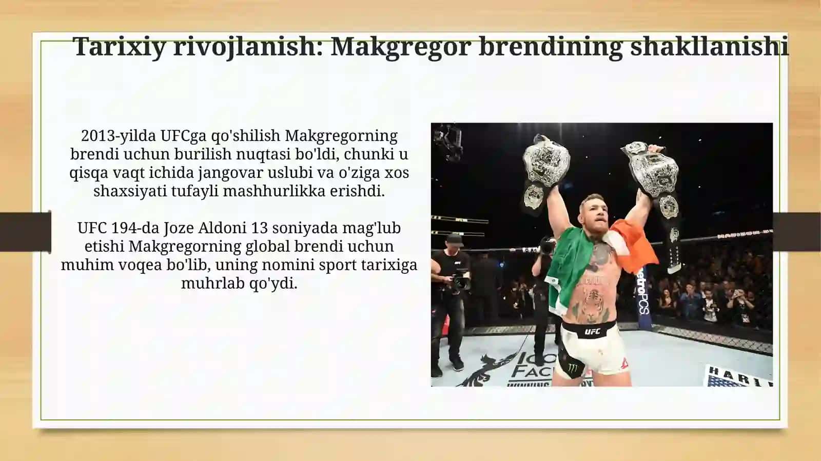 Conor Makregor PR strategiyasi 4