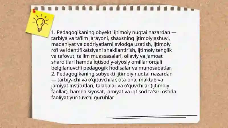 Pedagogika -ijtimoiy fan sifatida 4
