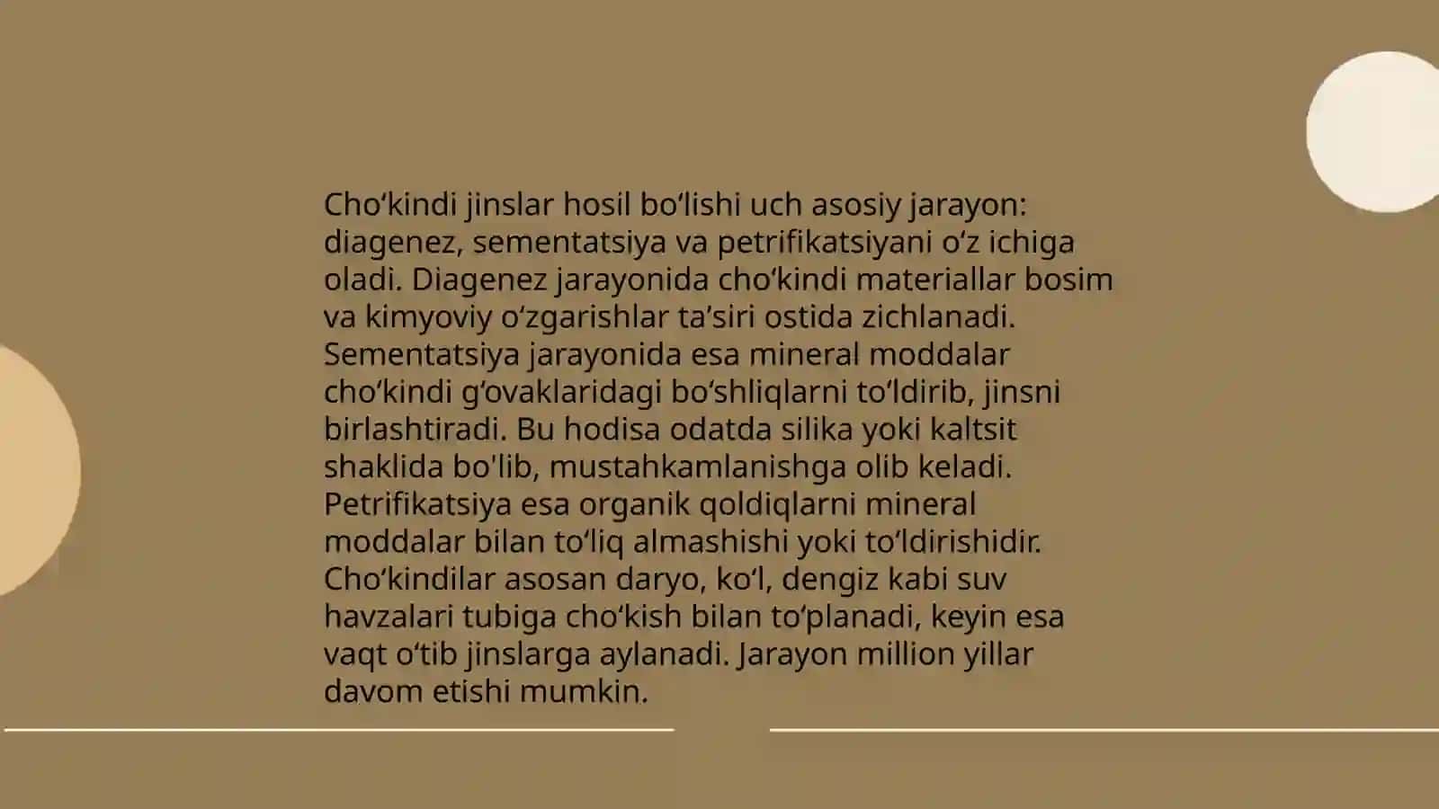 Choʻkindi jinslarga tasnif 4