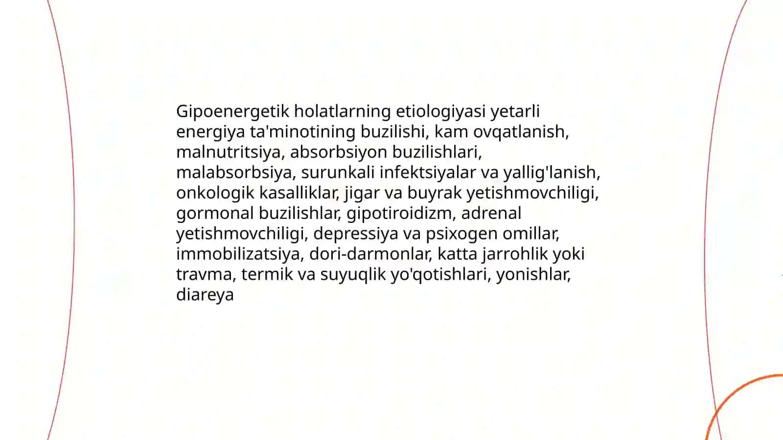Gipoenergetik holatlar 4