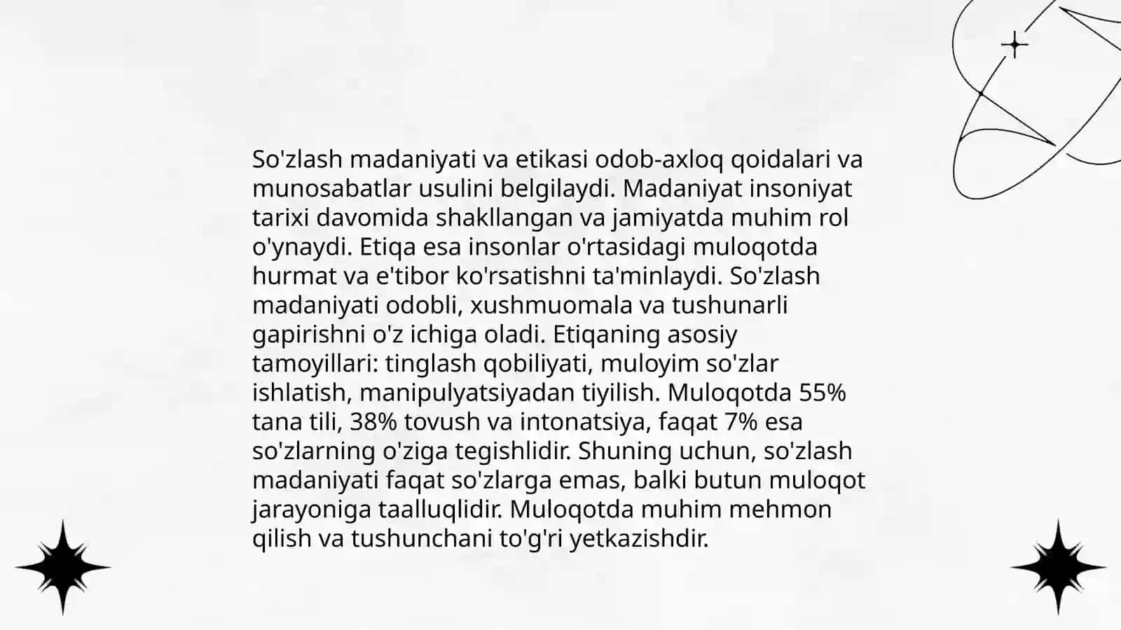 Nutq madaniyati tushunchasi 4