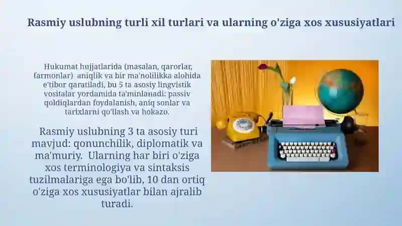 Rasmiy usluv va lingvistik xususiyatlari 4