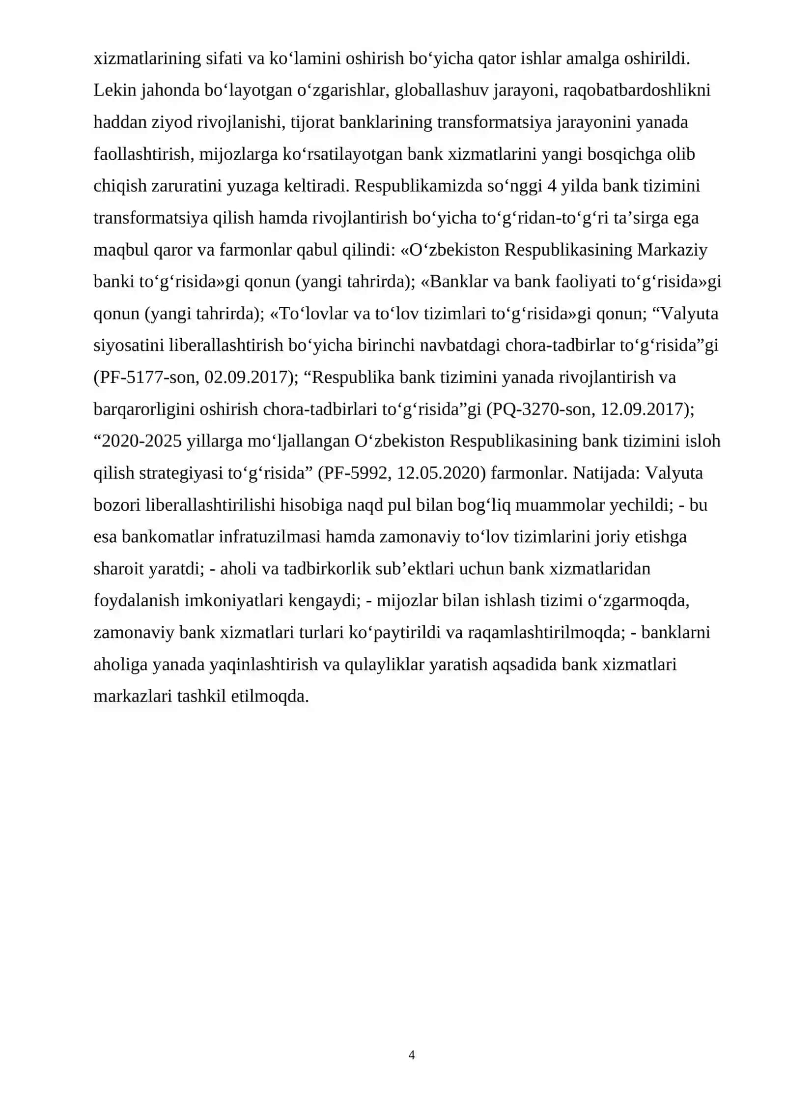 Bank tizimi va moliya tizimining asosiy tarkibi 4