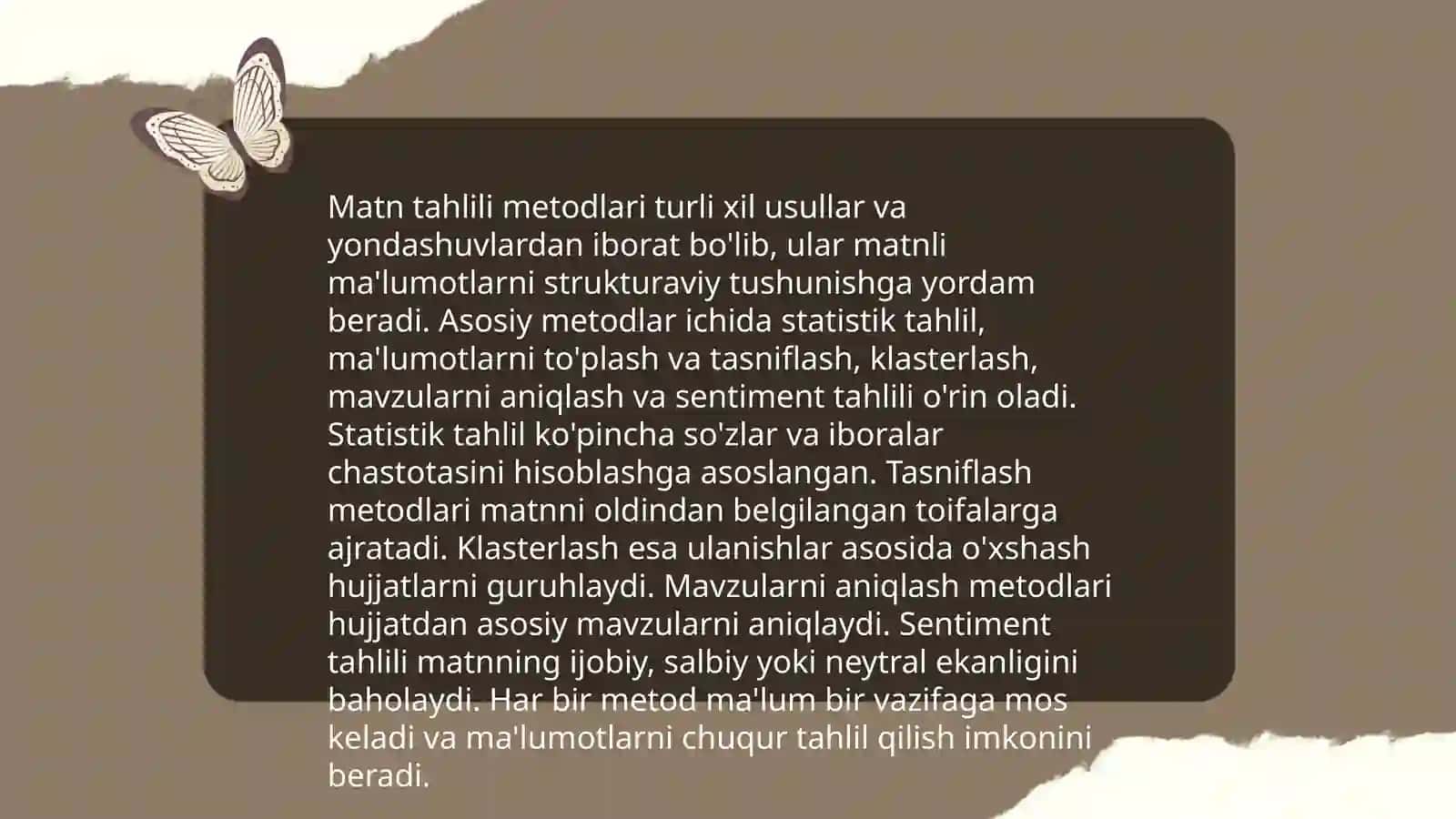 Axborot (matn) ustida ishlash qiyosiy tahlil 4