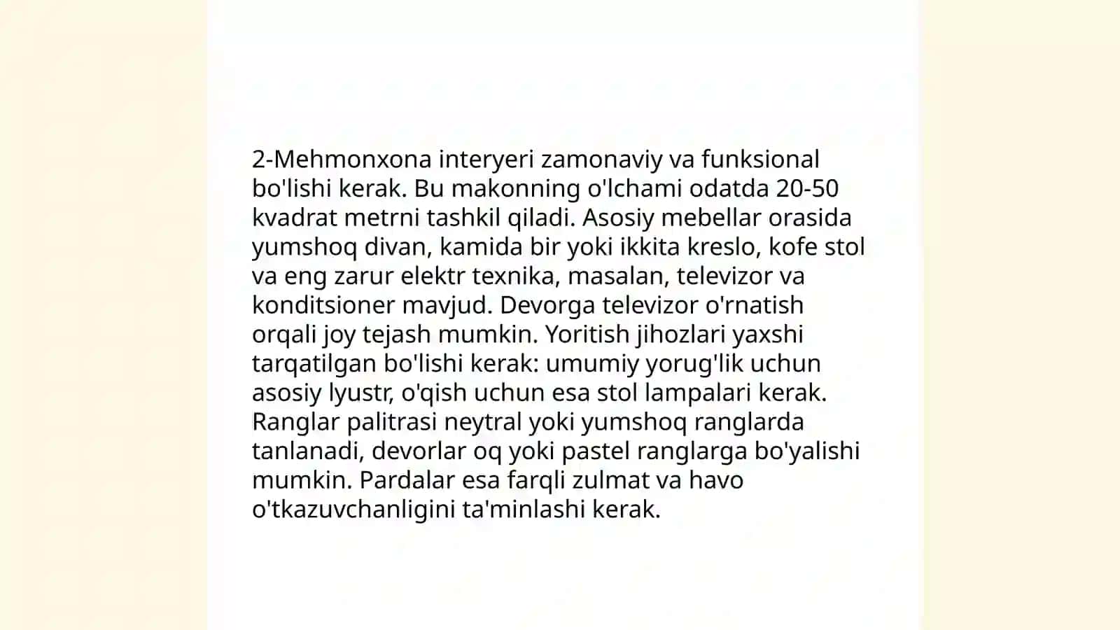 Mehmonxona loyihalash 4