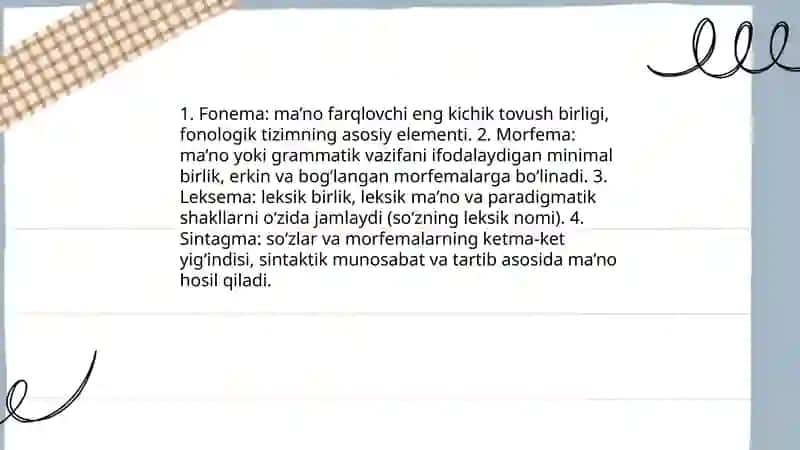 Tilning tizim sifatidagi mohiyati 4