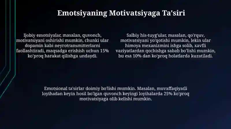 Emotsiya va Motivatsiya 4