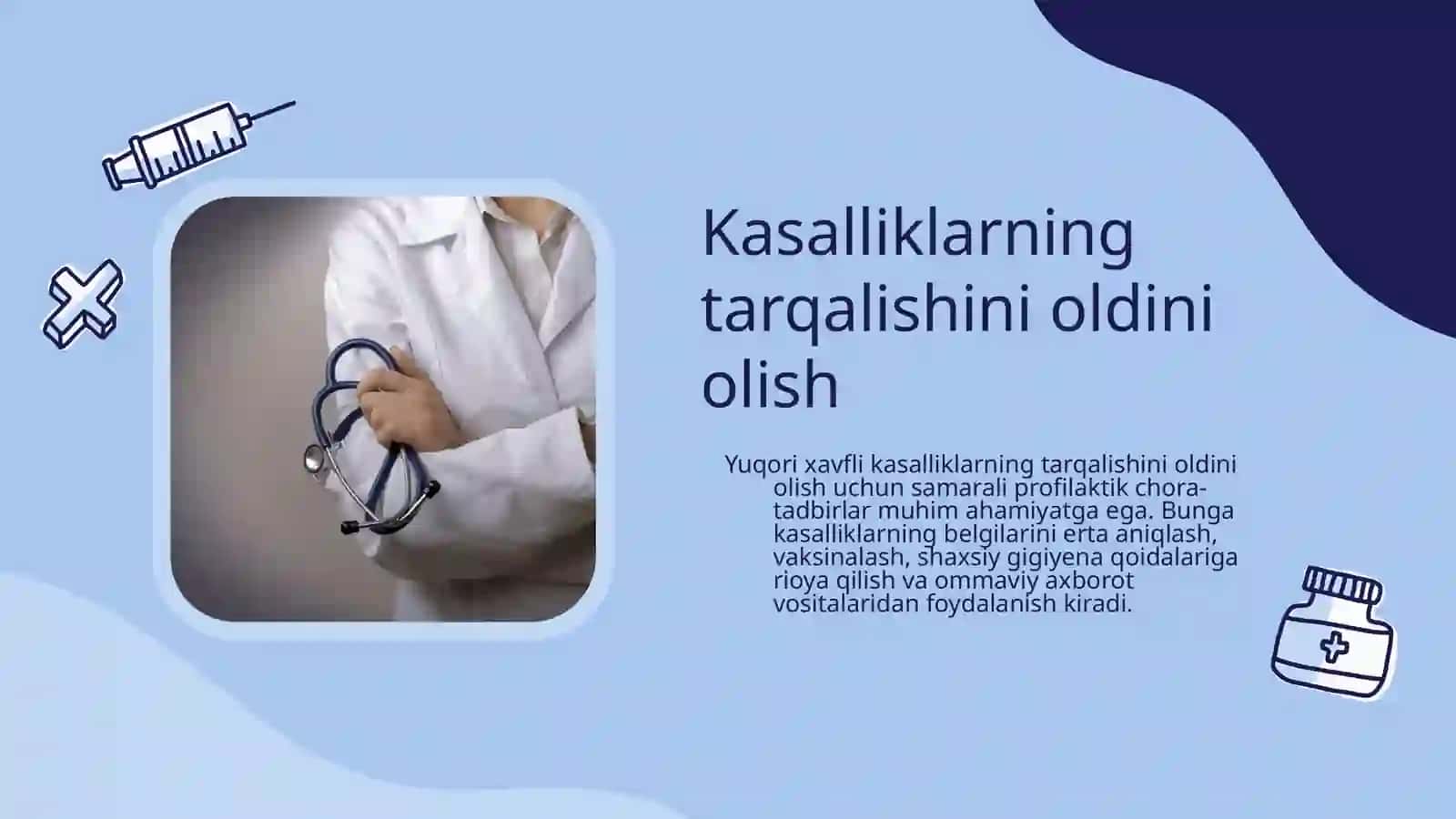 Profilaktik va epidemiya qarshi chora-tadbirlar 4