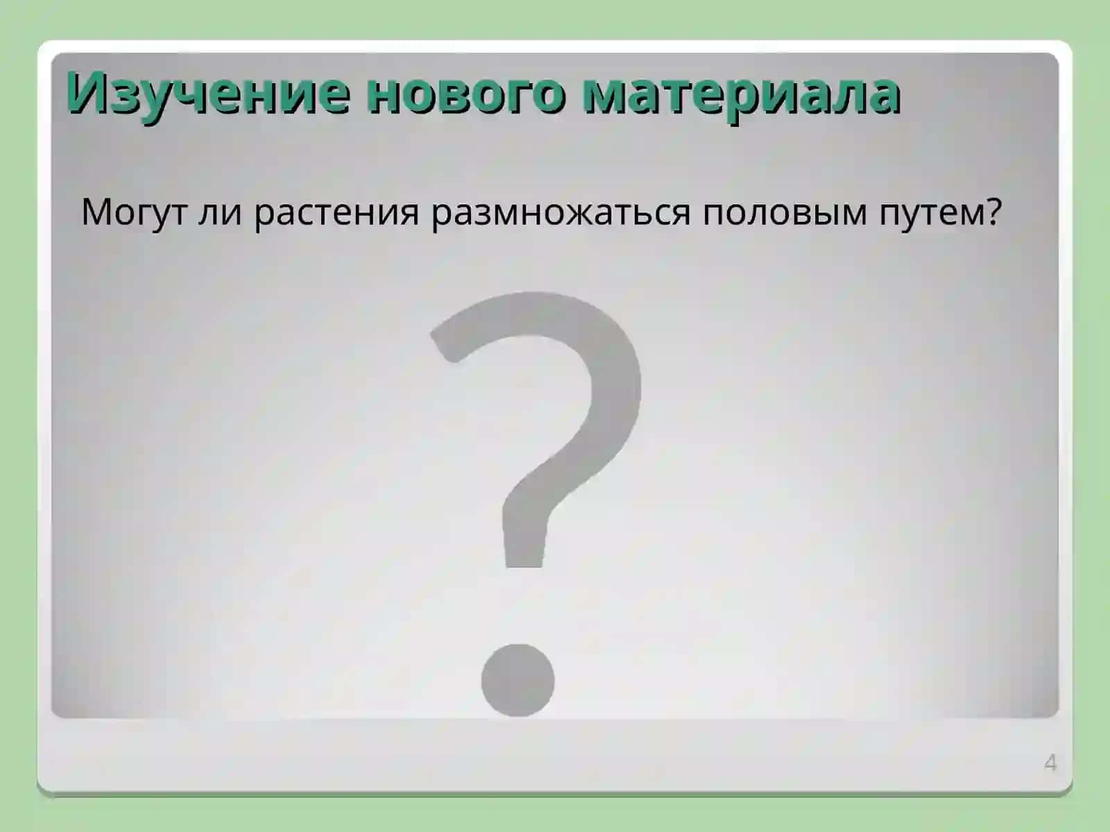 Половое размножение растений 4