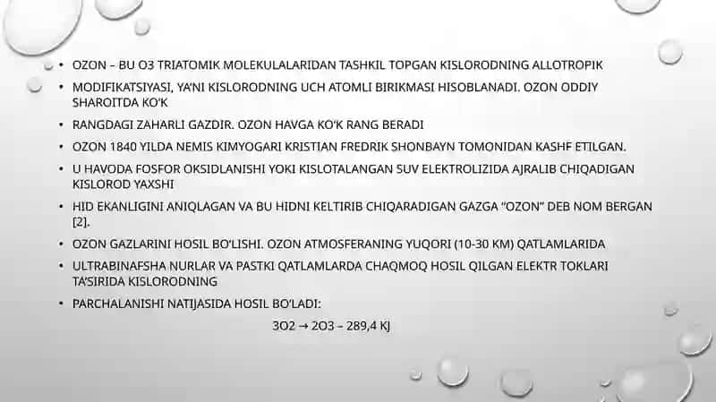 OZON QATLAMIning  YEMIRILISHI va uning SALBIY OQIBATLARI 4