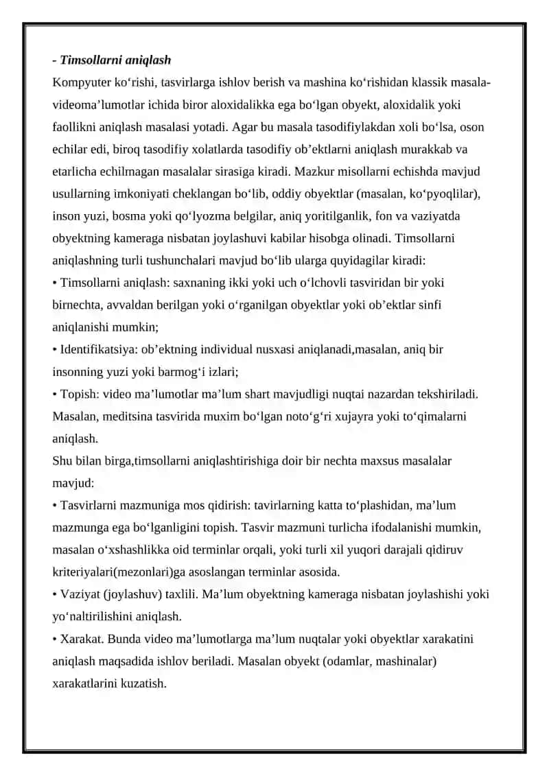 Komputer Vision jarayoni 4