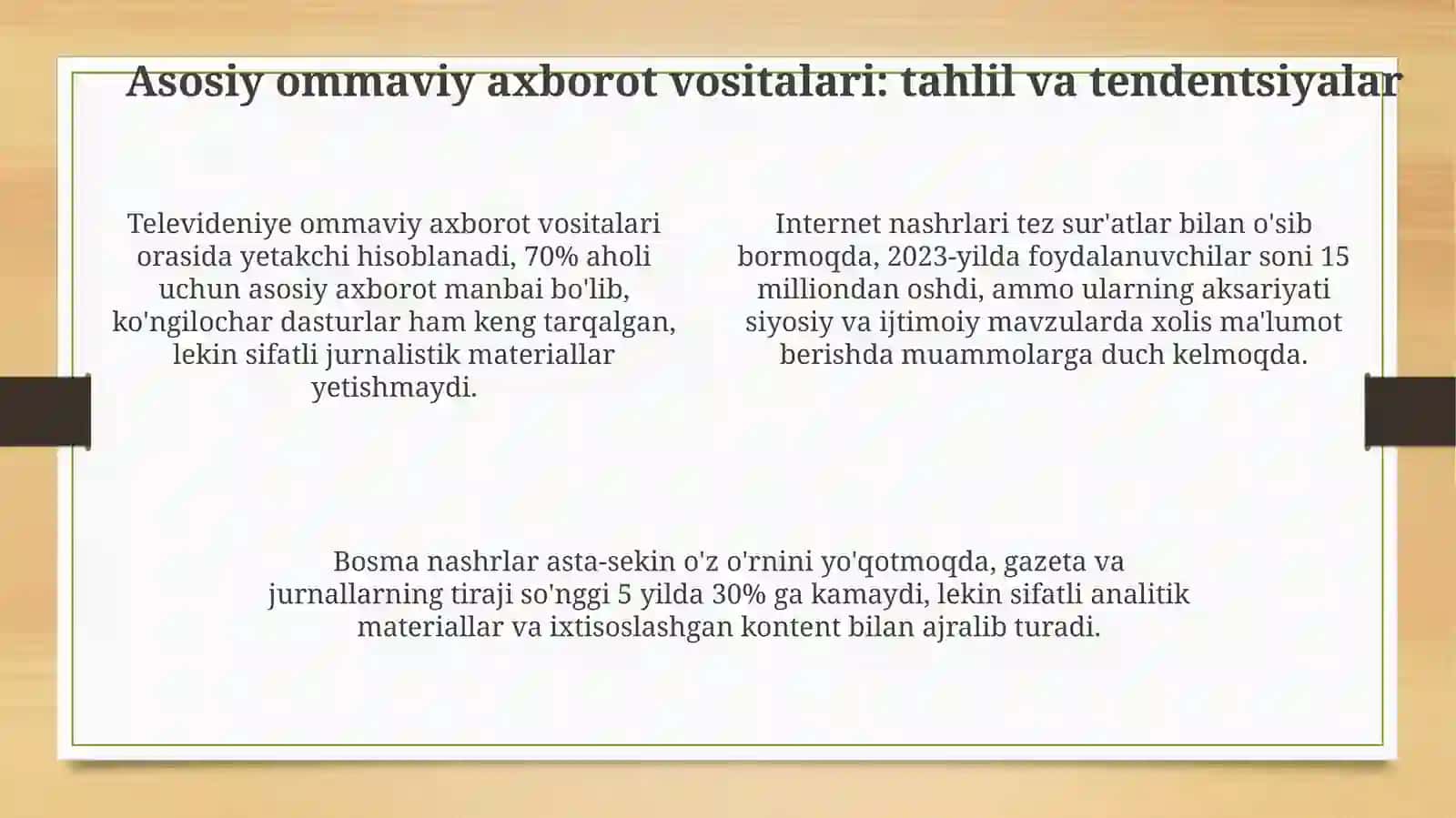 Ommaviy axborot vositalari 4