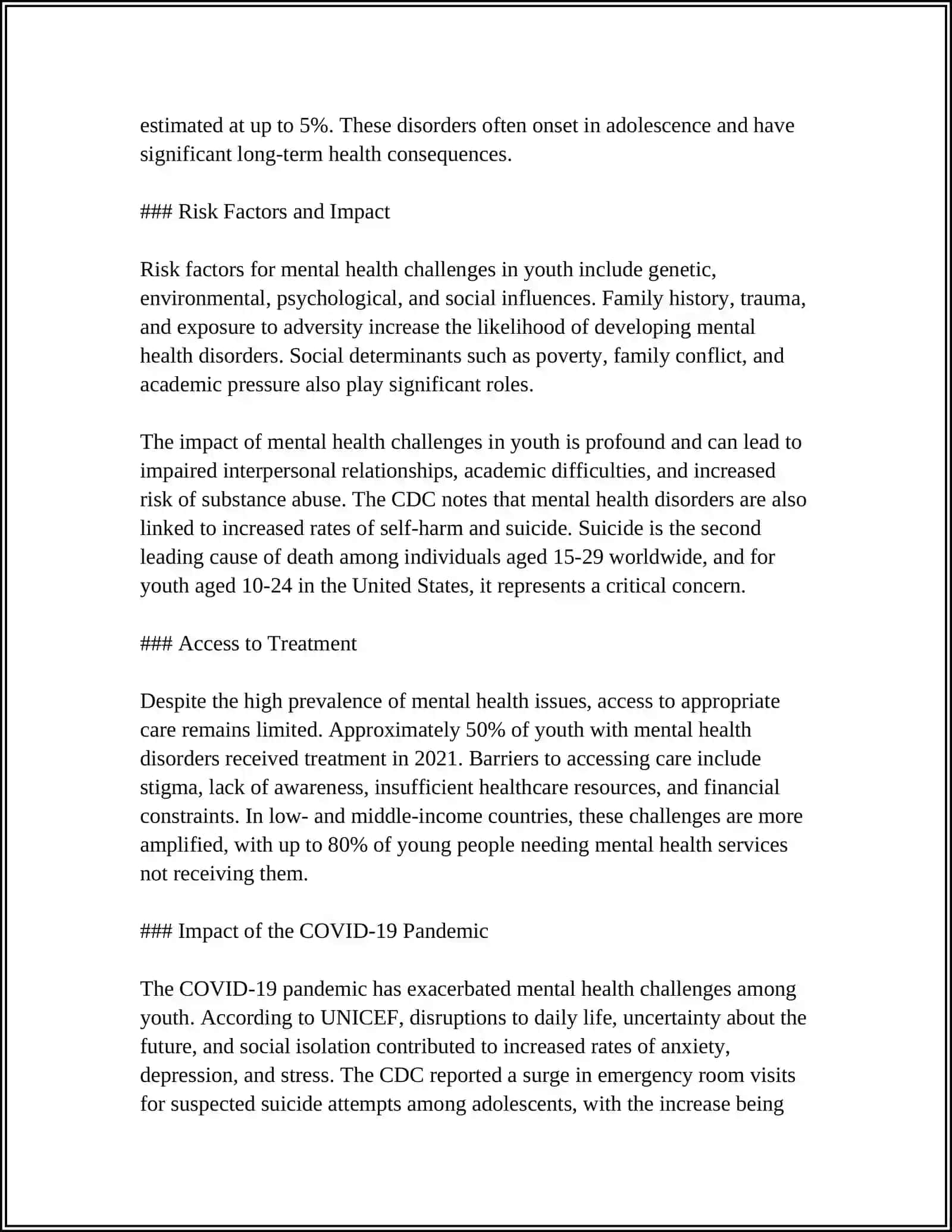 Mental Health Challenges in Youth 4