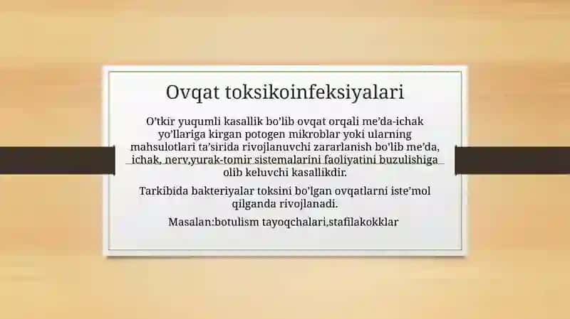 Ovqatdanzaharlanish(BOTULIZM) 4