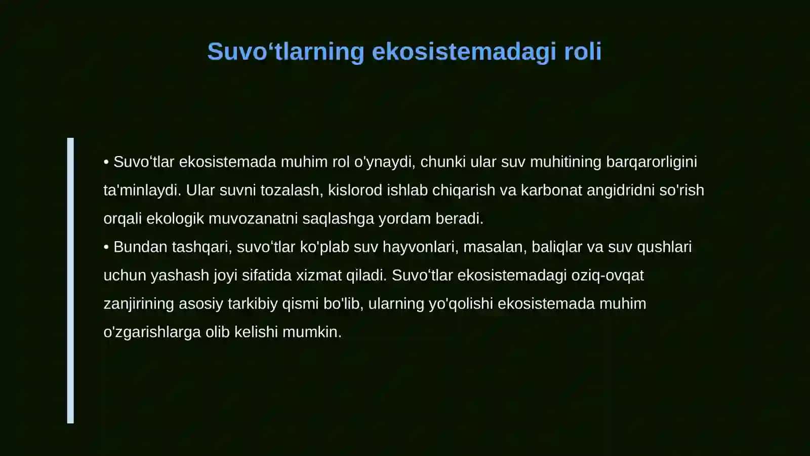 Suvoʻtlarning ahamiyati 4