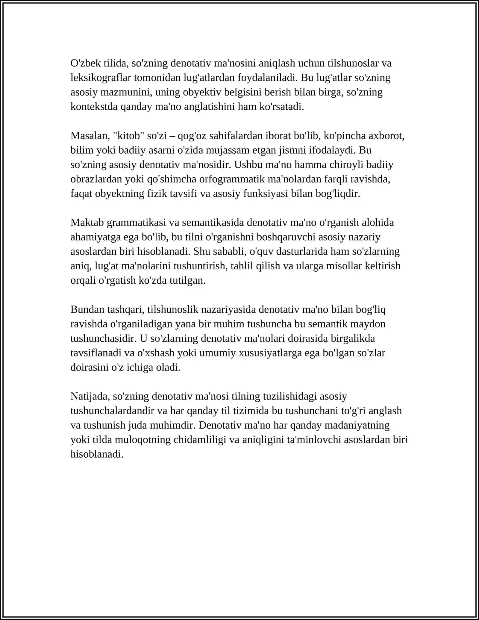SOʻZNING DENNOTATIV VA KONNOTATIV TABIATI 4