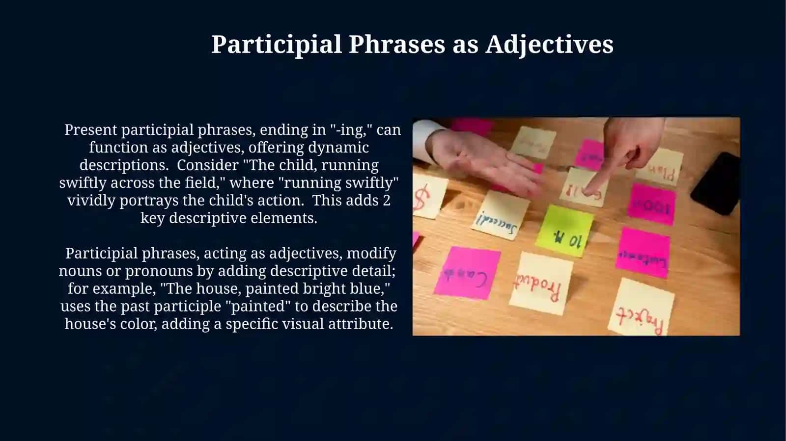 Adjective phrased and it is types 4