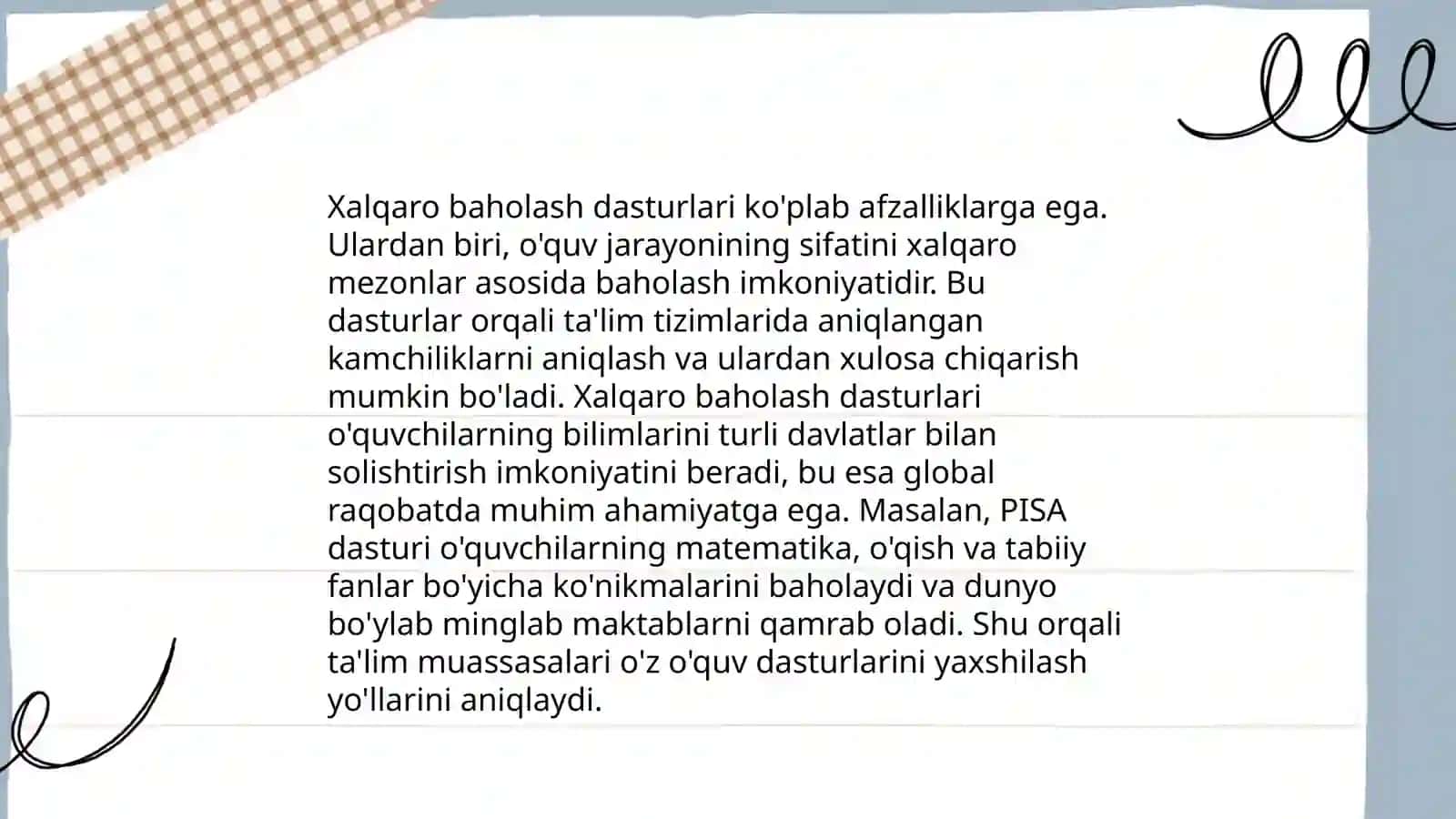 Xalqaro baholash dasturi 4