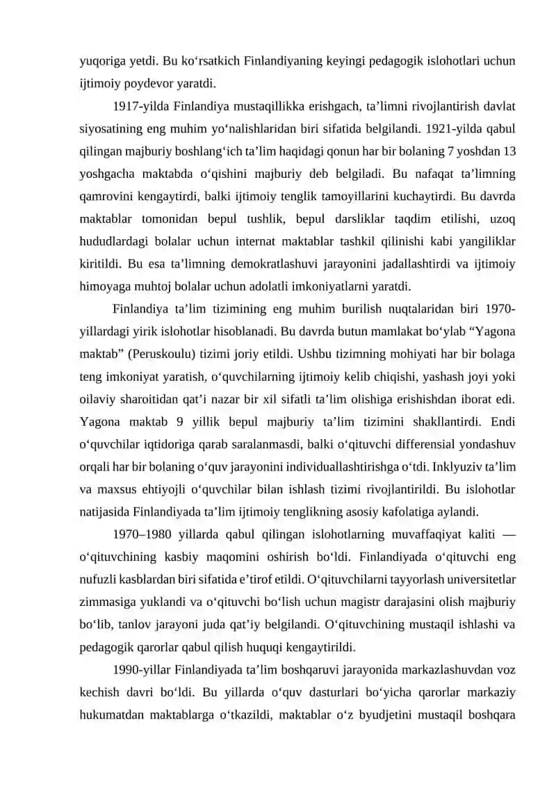 Finlandiya ta’lim tizimi 4