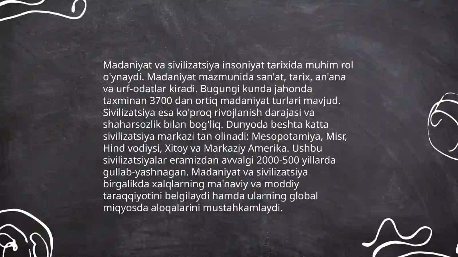 Madaniyat nazariyasi 4